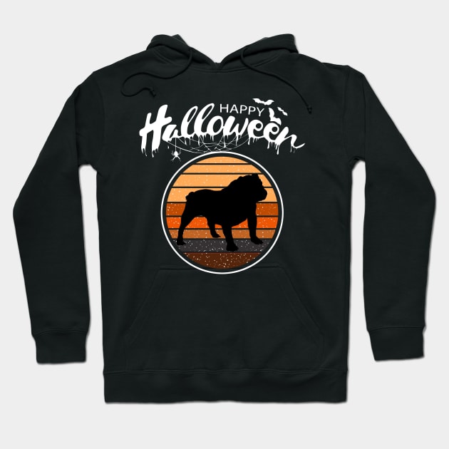 Funny Happy Halloween Beautiful Bulldog Men Women Kids Gift Hoodie by mlleradrian